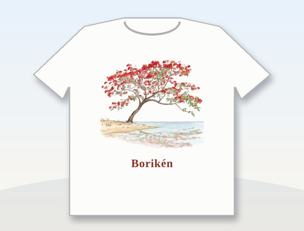 Flamboyán de Borikén · Flamboyán de Borikén — diseño MKLDesignsShop en Camiseta · Shirt