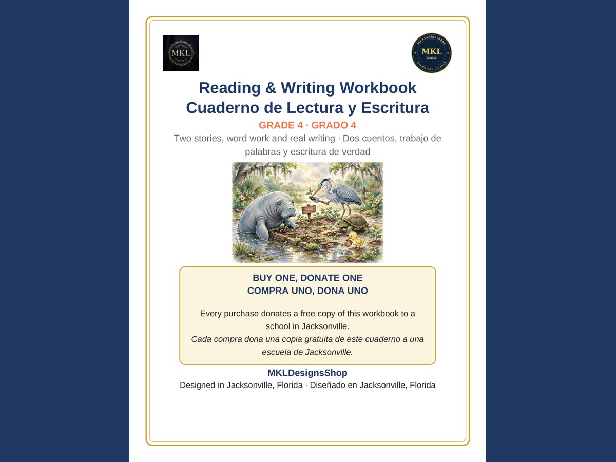 Cuaderno bilingüe de Lectura y Escritura de cuarto grado